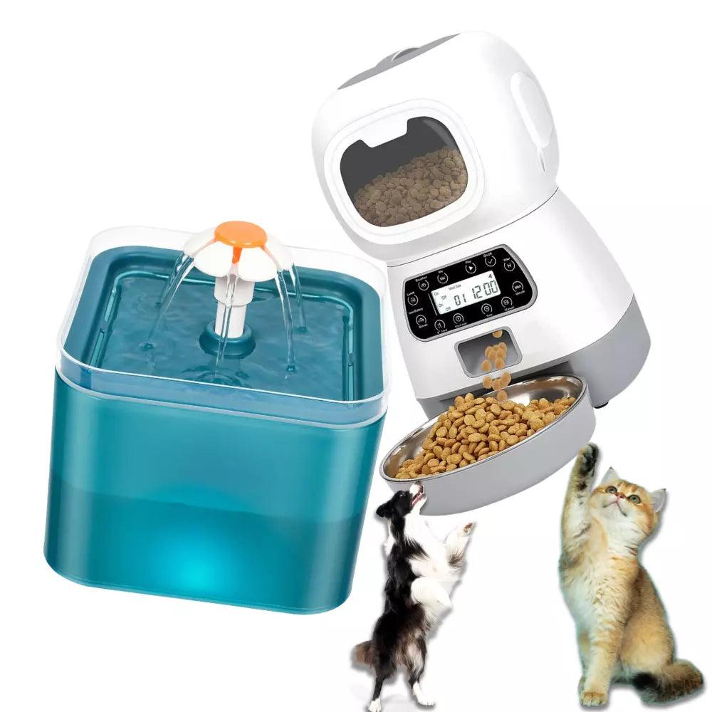 Alimentador Automático + Brinde Fonte de Água Inteligente - Movimento Pet 