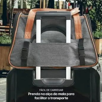 Bolsa Pet Luxo: Conforto Máximo para Viagens e Passeios