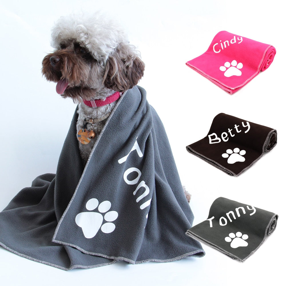 Cobertor Personalizado com Nome do Seu Pet