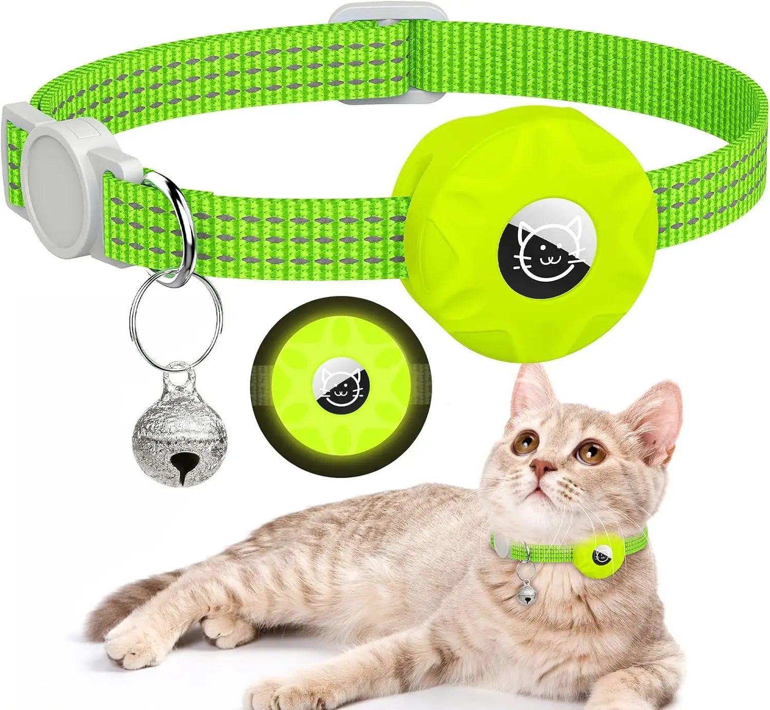 Coleira Rastreadora para Gatos + Air tag - Movimento Pet 