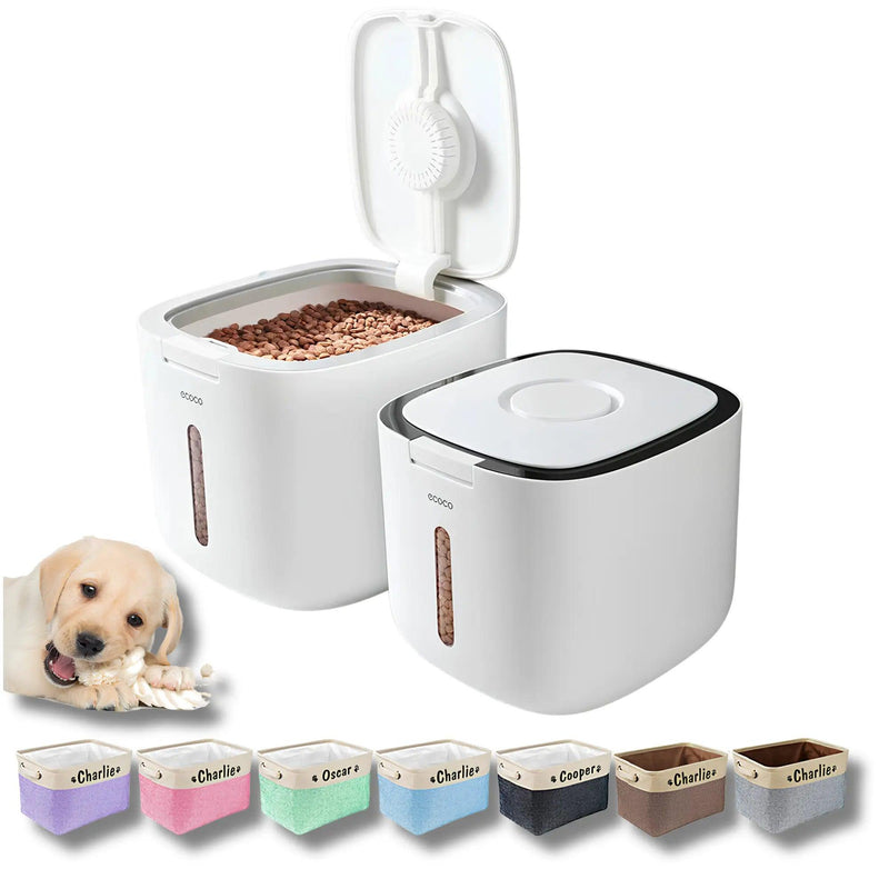 Armazenador de Ração Para Cães e Gatos + Brinde Caixa Personalizada - Movimento Pet