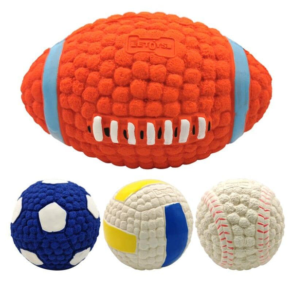 Combo 4 Bolinhas para cachorro de borracha maciça Esportes The Pets Brasil  Sport Edition 6cm - Agropesc