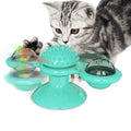 Brinquedo Interativo Giratório e Brilhante para Gatos | Pet Feeder Brinquedos movimentopet Azul 