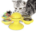 Brinquedo Interativo Giratório e Brilhante para Gatos | Pet Feeder Brinquedos movimentopet  Amarelo