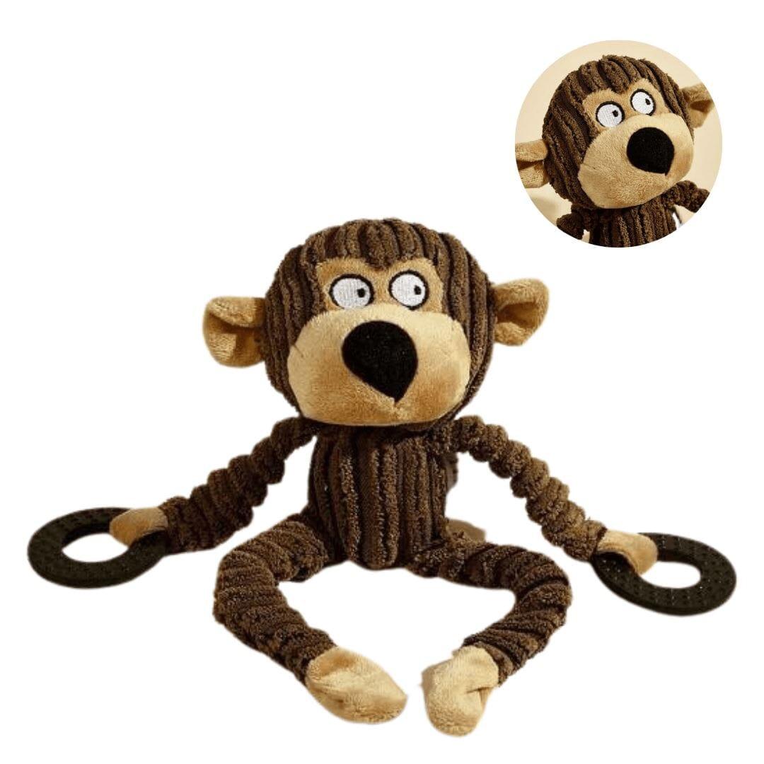 Brinquedo de Pelúcia Macaco para Cães - Movimento Pet 