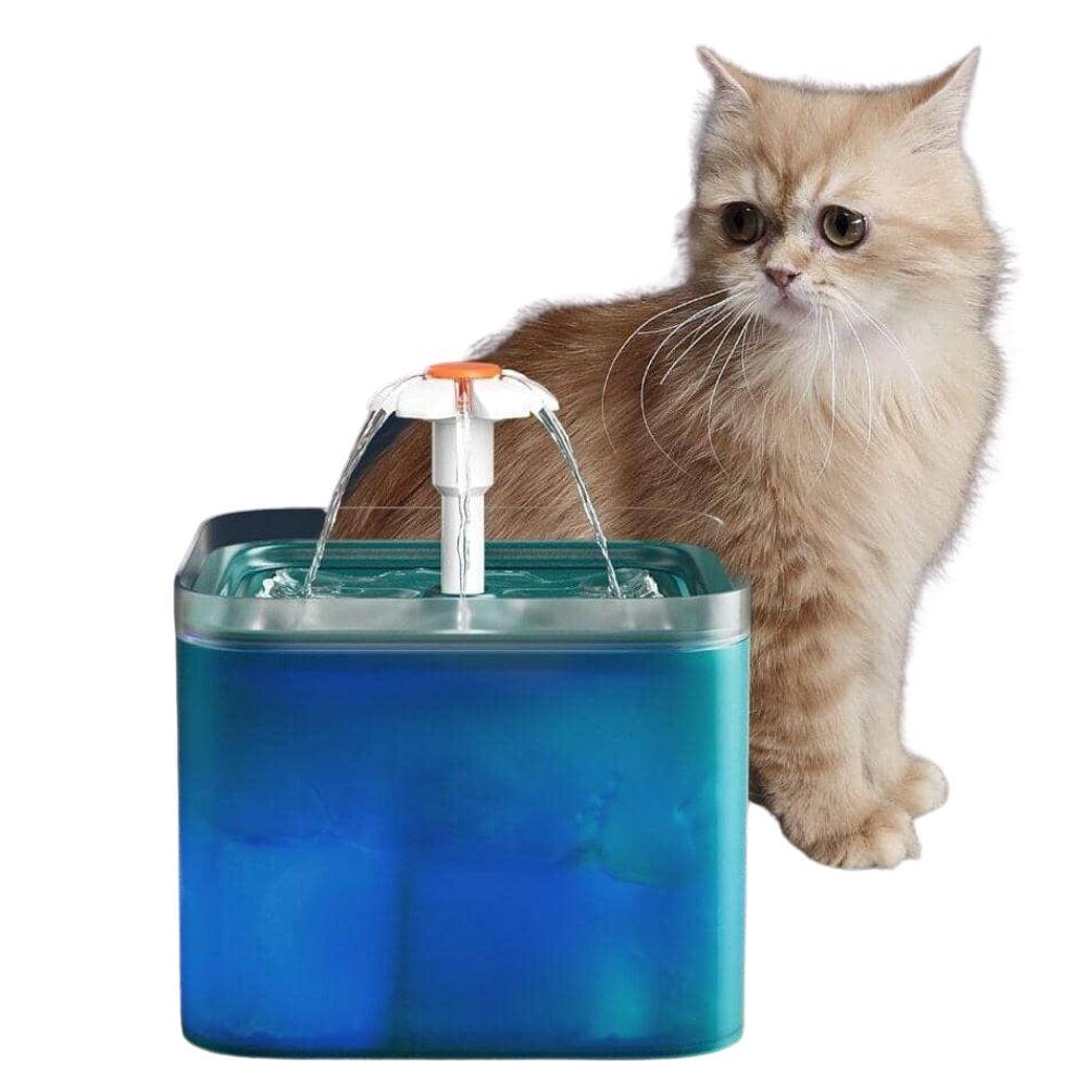 Fonte de Água para Gatos - Sensor de Movimento, Filtro de 4 camadas e LED - Movimento Pet 